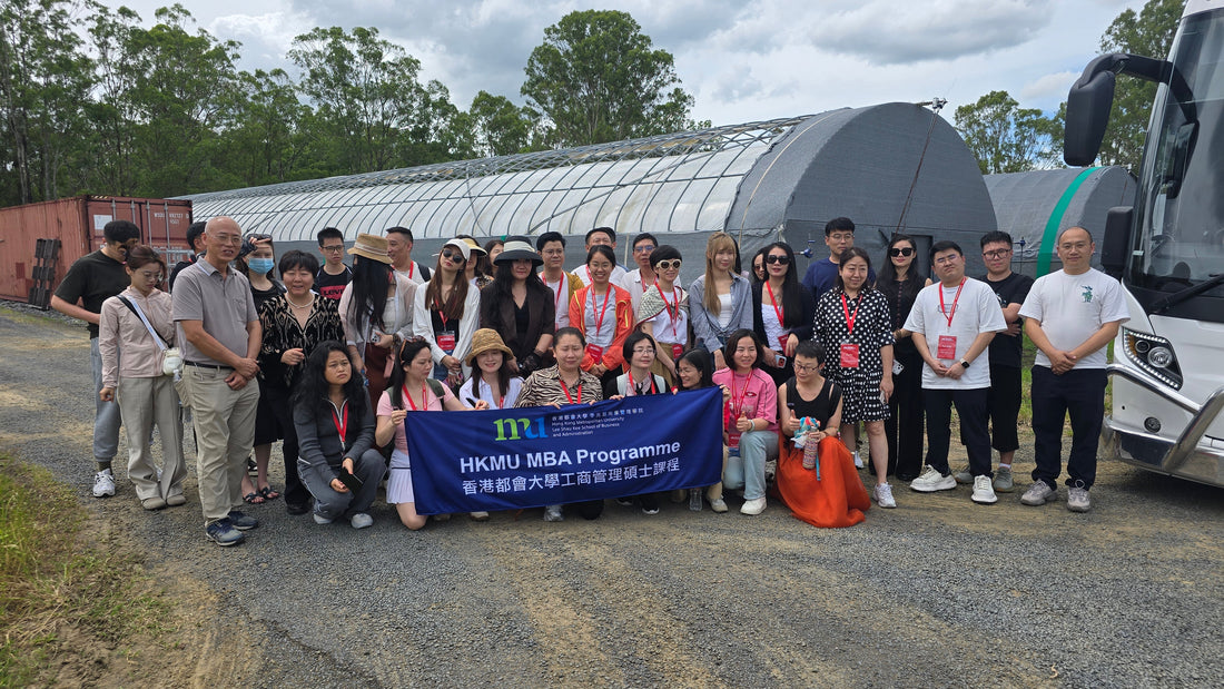 Welcoming Future Leaders - Fellows From Hong Kong Metropolitan University to Our Shiitake Farm